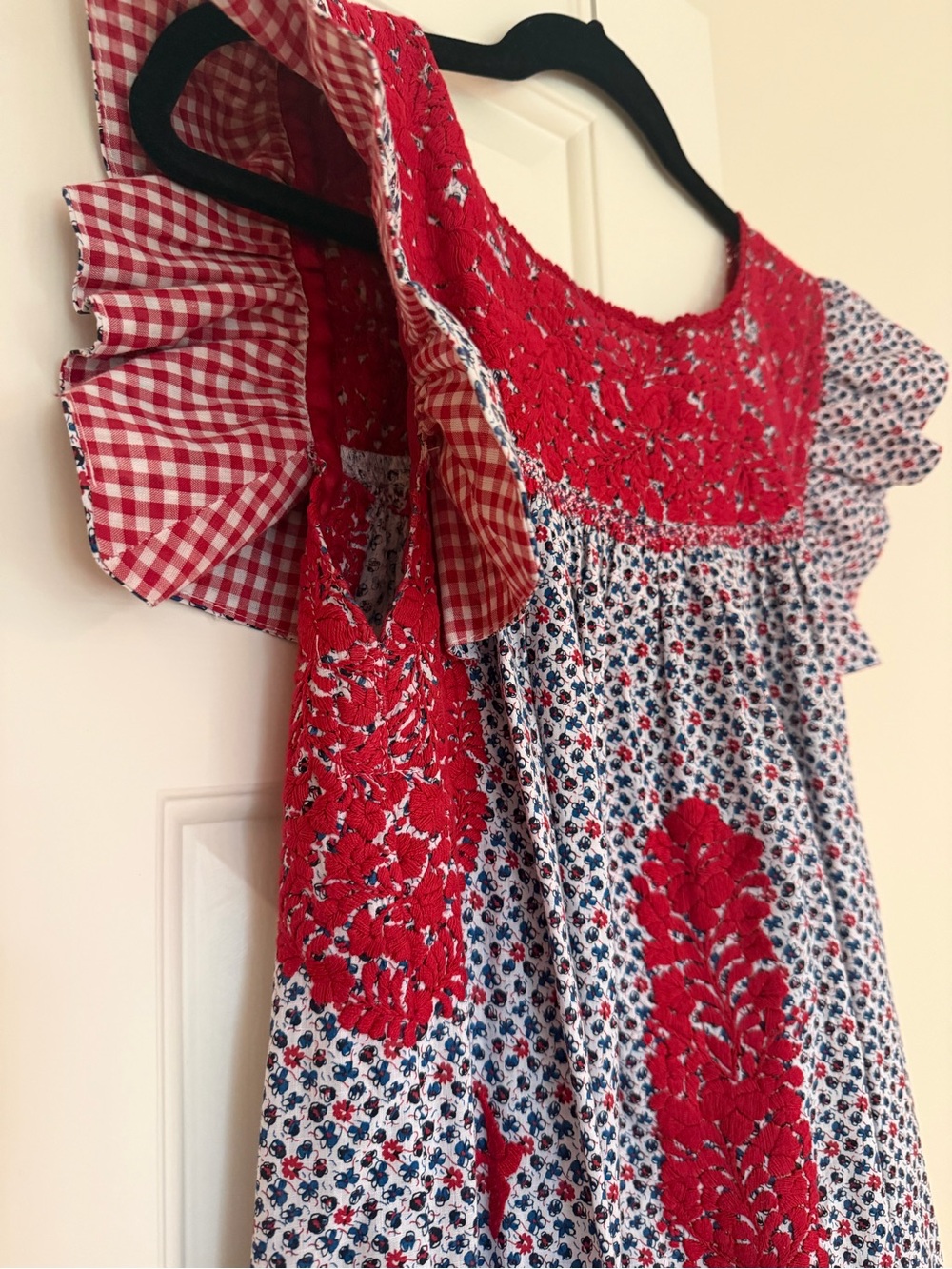 Mi Golondrina Red Floral Dress - Picture 3 of 5
